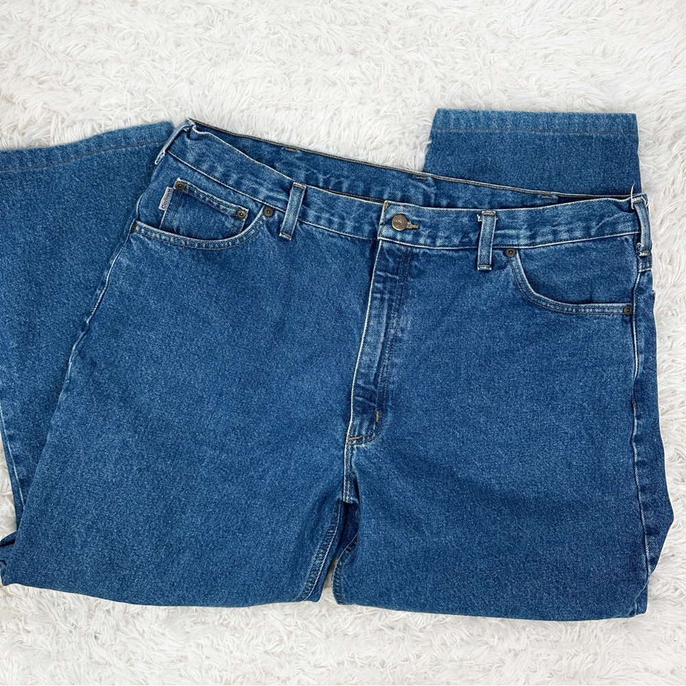 Carhartt Workwear Relaxed Fit Jeans 42x30 Medium Wash 100% Cotton